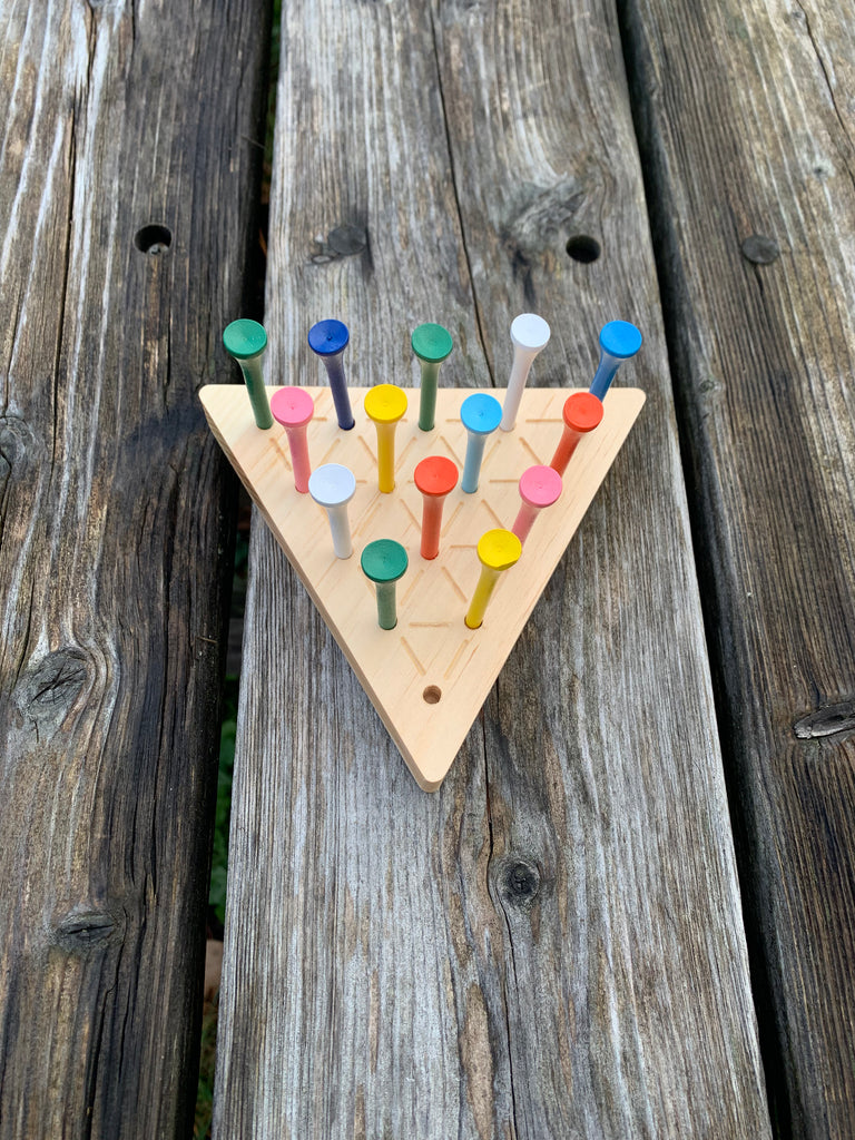 Triangle Peg Game – JTWoodworks