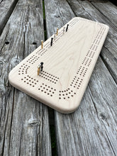 Custom Cribbage Game Board with Metal Pegs