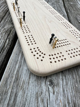 Custom Cribbage Game Board with Metal Pegs
