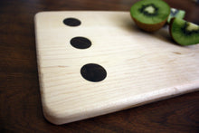 JTWoodworks unique wooden polka dot cutting board perfect for food prep and serving. This polka dot cutting board is great for food prep and serving. 