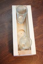 Beverage Sampling Crate with Chalkboard Accent