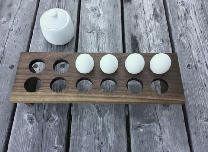 Walnut Egg Storage Tray